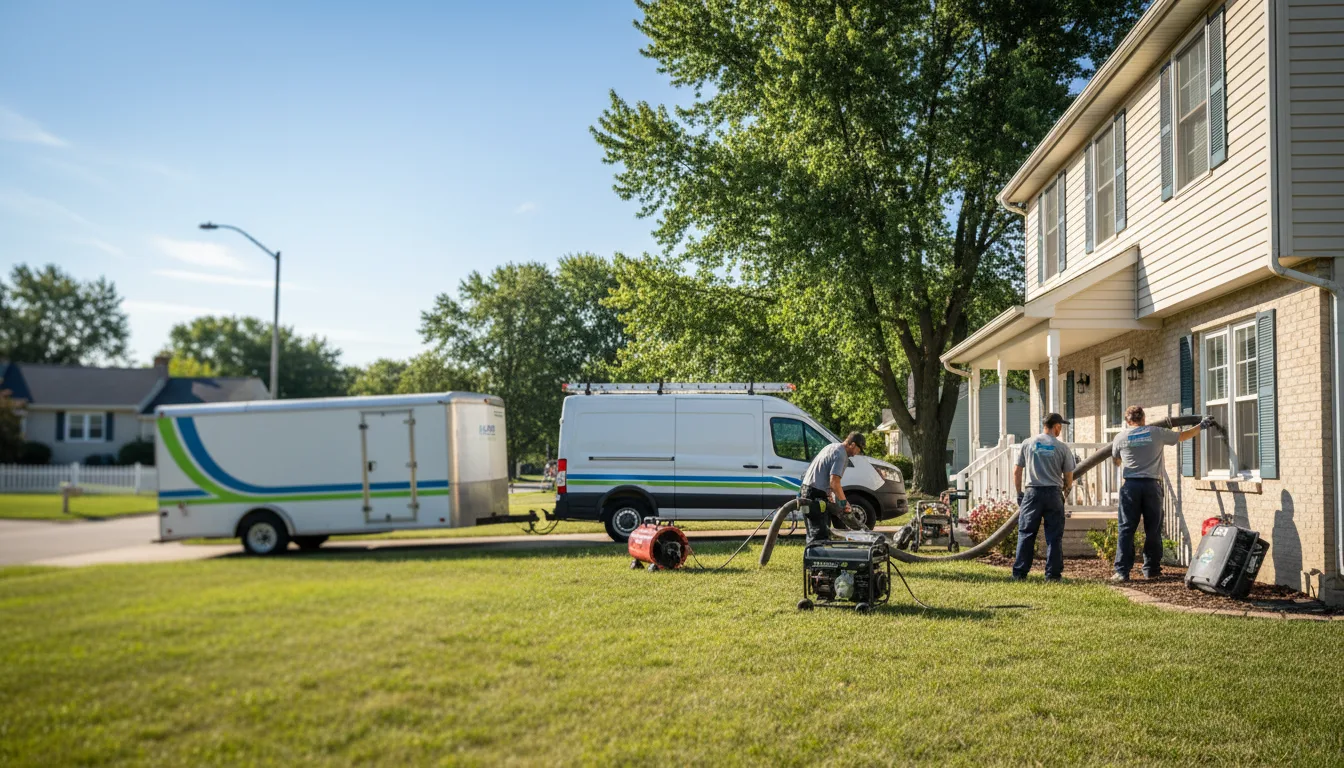 Flooded Basement Restoration And Cleanup With Repair in Shade, OH near me